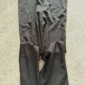 Men's Black Pinstripe Dress Pants